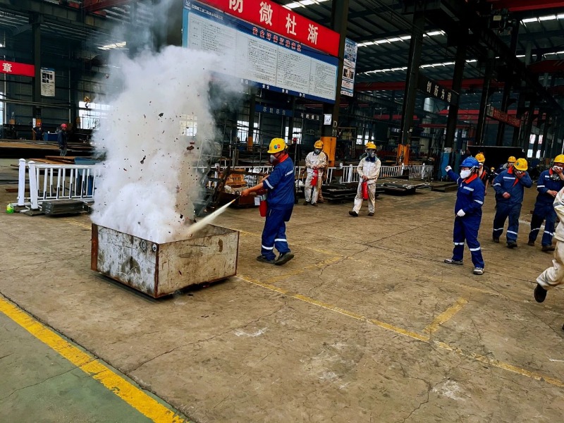 Eihe Steel Structure a réalisé l'exercice d'incendie de 