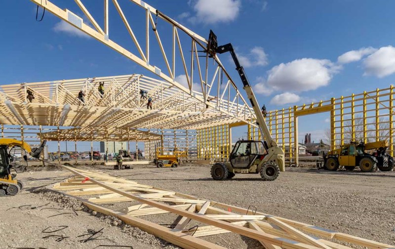 Explication détaillée de la construction de fermes de grande portée