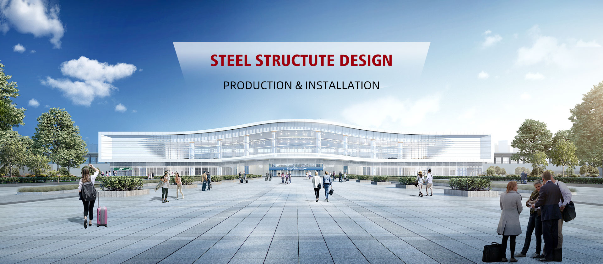 Structure d'acier de la gare de la gare de Chine