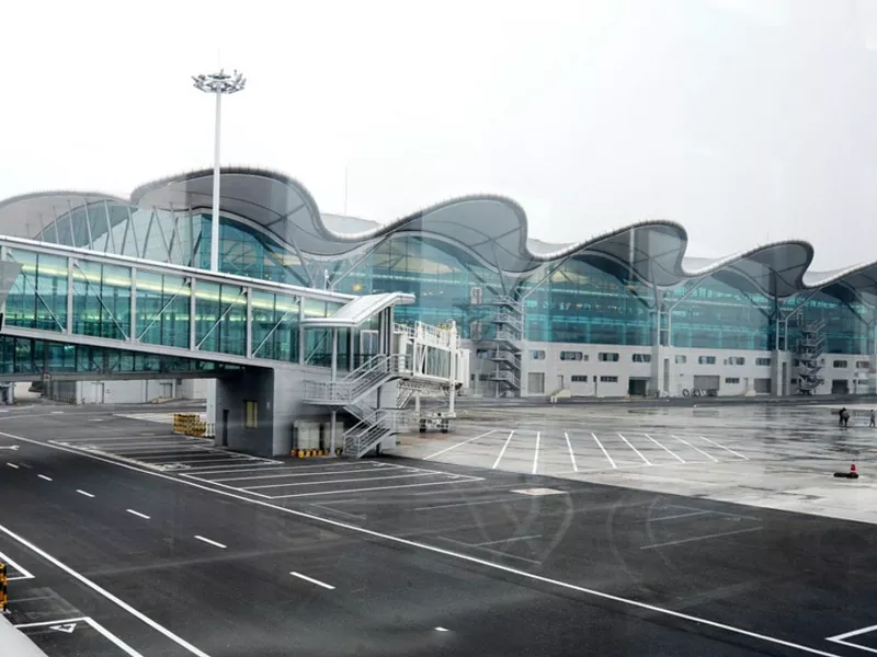 Bâtiment de structure métallique d'aéroport de grande hauteur