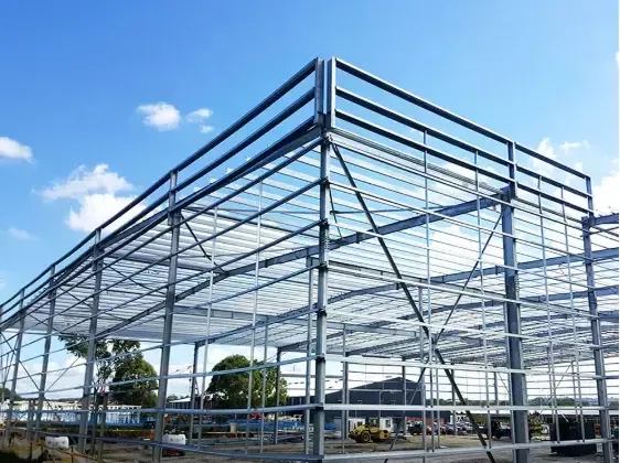 Bâtiment pratique en acier métallique préfabriqué pour l'entrepôt